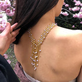 Collier cravate à perles d'eau Chaines & Co